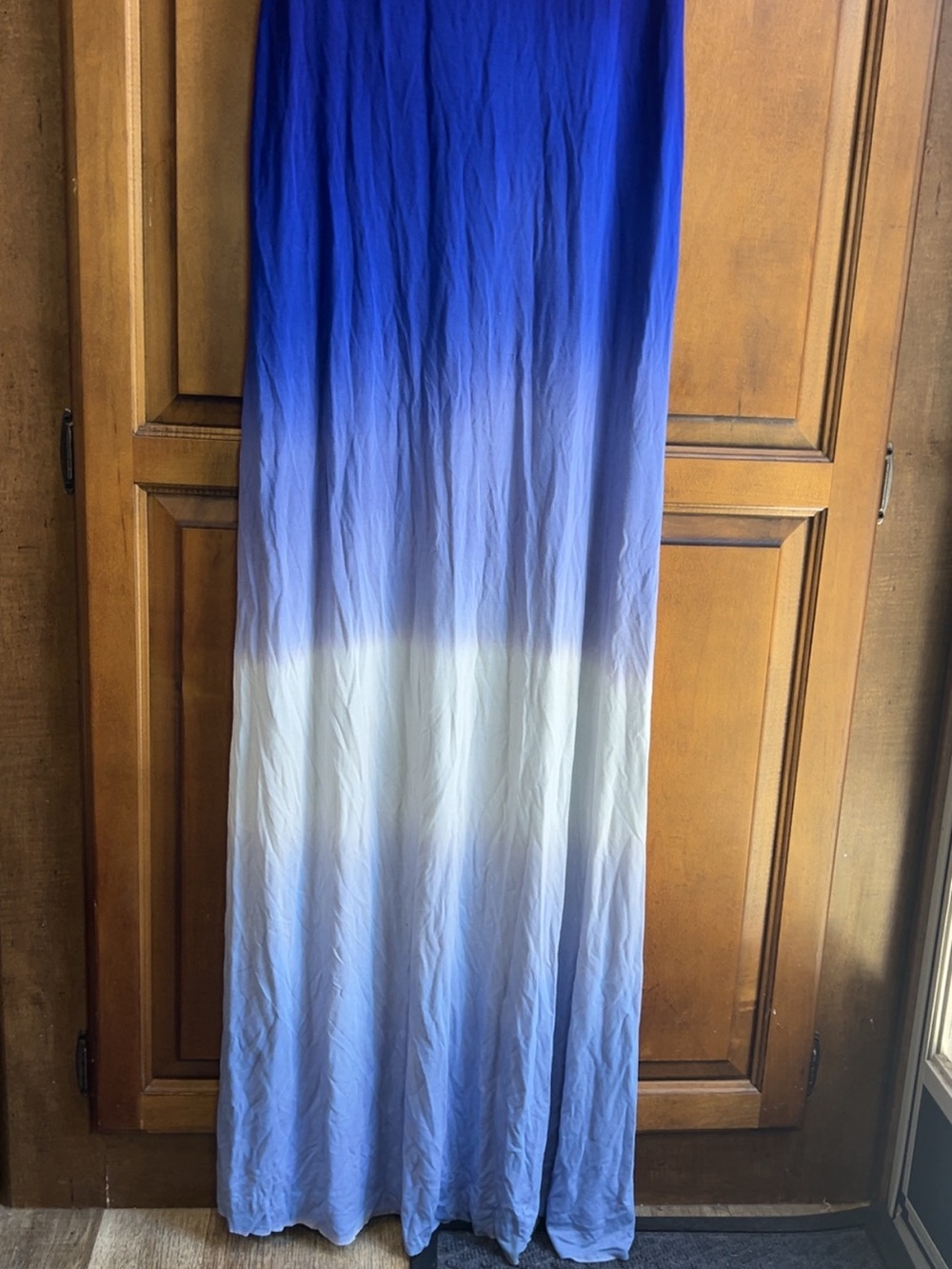 Young Fabulous & Broke Blue Ombre Strapless Maxi Dress XS - Picture 5 of 7